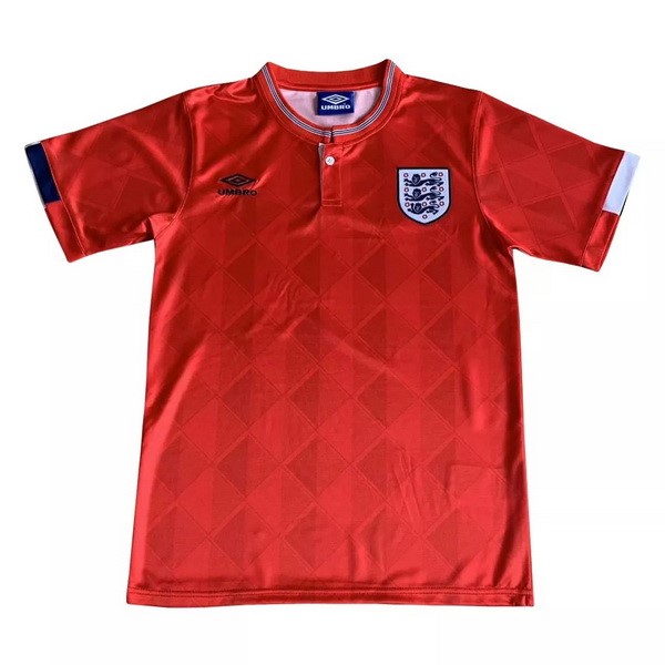 Tailandia Camiseta Inglaterra Segunda Equipación Retro 1989 Rojo
